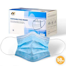 Load image into Gallery viewer, Disposable Face Mask, 3-Ply Facial Cover Masks - 50PCS